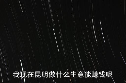 我現(xiàn)在昆明做什么生意能賺錢呢