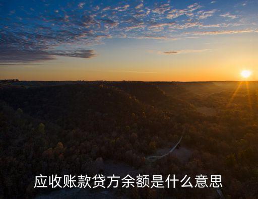 應(yīng)收賬款貸方余額是什么意思