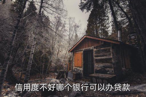 信用度不好哪個銀行可以辦貸款