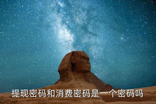 取現(xiàn)密碼消費(fèi)密碼是什么，什么是取現(xiàn)密碼