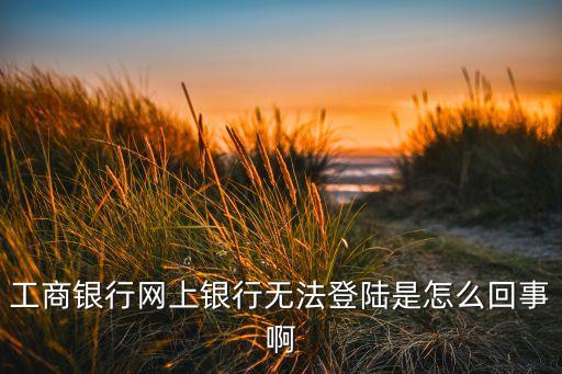 工商銀行網(wǎng)上銀行無法登陸是怎么回事啊