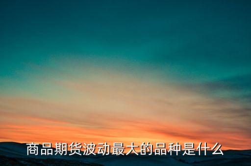 什么期貨波動大，商品期貨波動最大的品種是什么