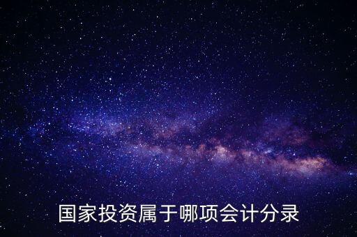 國(guó)家投資屬于什么，國(guó)家對(duì)企業(yè)的投資屬于A資產(chǎn) B收入 C所有者權(quán)益 D負(fù)債