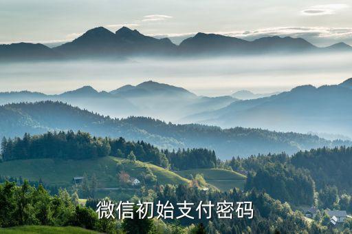 微信初始支付密碼