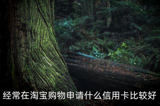 經(jīng)常在淘寶購物申請(qǐng)什么信用卡比較好