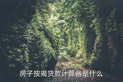 房子按揭貸款計算器是什么