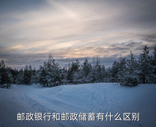 郵政銀行和郵政儲(chǔ)蓄有什么區(qū)別