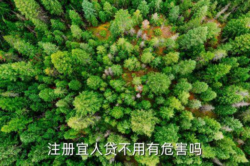 注冊宜人貸有什么用，注冊宜人貸不用有危害嗎