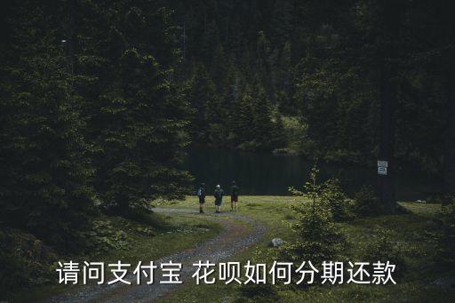 請問支付寶 花唄如何分期還款