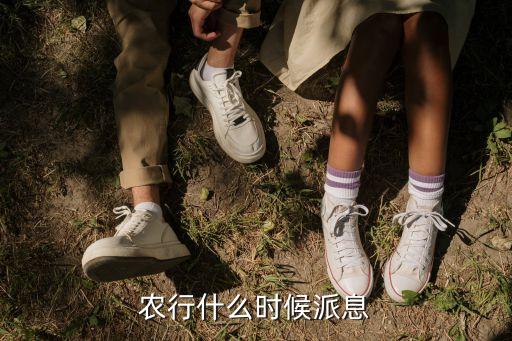 農(nóng)行什么時候派息