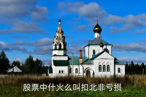 扣非虧損是什么意思，股票中什火么叫扣北非虧損