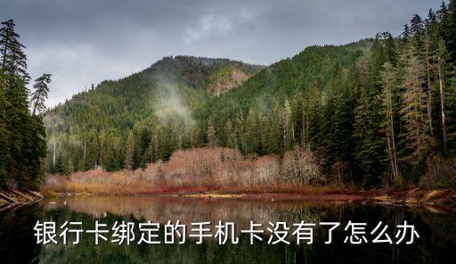 綁定手機(jī)卡丟了怎么辦啊，銀行卡綁定的手機(jī)卡沒(méi)有了怎么辦