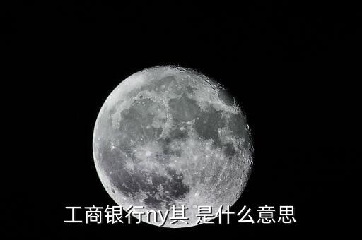 工商銀行ny其 是什么意思