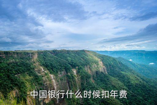 中國(guó)銀行什么時(shí)候扣年費(fèi)