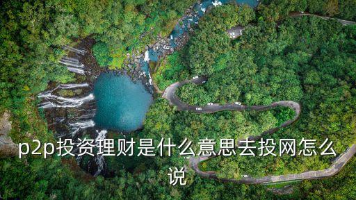 p2p投資理財是什么意思去投網(wǎng)怎么說