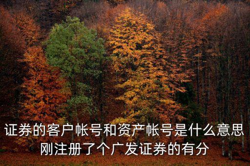 廣發(fā)開戶 賬號是什么意思，廣發(fā)證券開戶和轉(zhuǎn)戶的區(qū)別