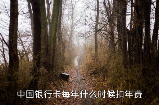 中國(guó)銀行卡每年什么時(shí)候扣年費(fèi)