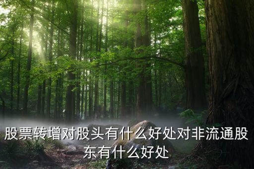 股票轉(zhuǎn)增對(duì)股頭有什么好處對(duì)非流通股東有什么好處