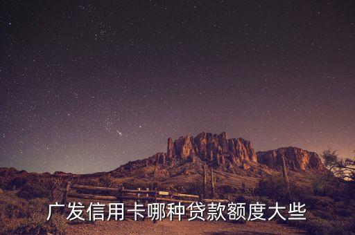 廣發(fā)信用卡有什么貸款，廣發(fā)信用卡貸款有幾種