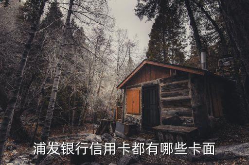 浦發(fā)銀行信用卡都有哪些卡面