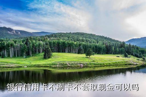 銀行信用卡不刷卡不套取現(xiàn)金可以嗎