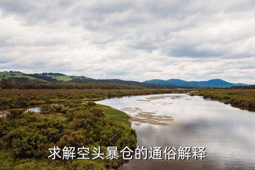 求解空頭暴倉(cāng)的通俗解釋