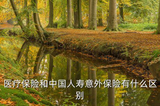 醫(yī)療保險(xiǎn)和中國(guó)人壽意外保險(xiǎn)有什么區(qū)別