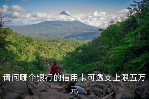 請問哪個銀行的信用卡可透支上限五萬元