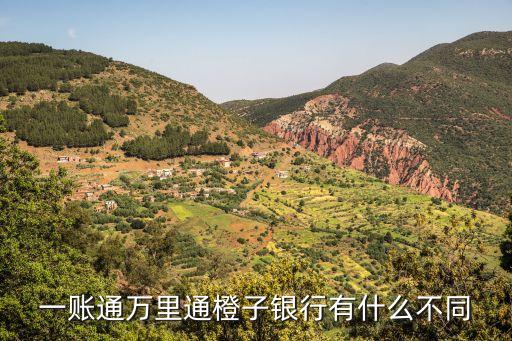 一賬通萬(wàn)里通橙子銀行有什么不同