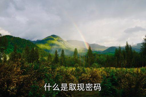 什么是取現(xiàn)密碼