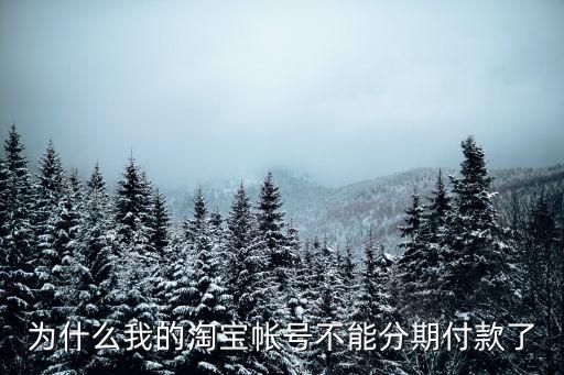 淘寶為什么我不能分期，為什么我的淘寶沒(méi)有分期付款選項(xiàng)