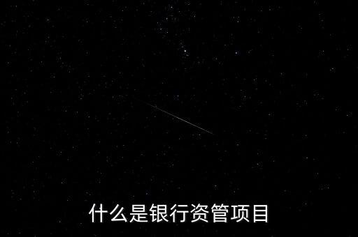 什么是銀行資管項(xiàng)目