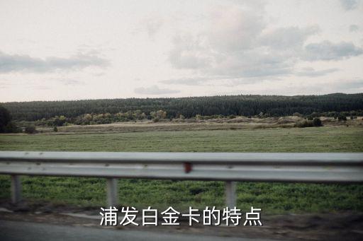 浦發(fā)白金卡的特點(diǎn)