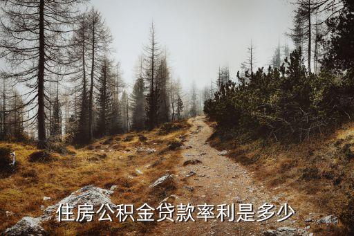 公積金貸款利率是什么，什么是人住房公積金貸款利率