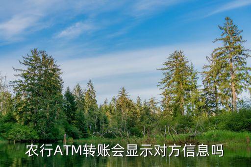 atm機(jī)轉(zhuǎn)賬顯示什么，農(nóng)行ATM轉(zhuǎn)賬會(huì)顯示對(duì)方信息嗎