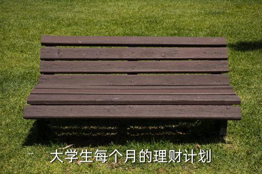 大學(xué)生每個月的理財計劃