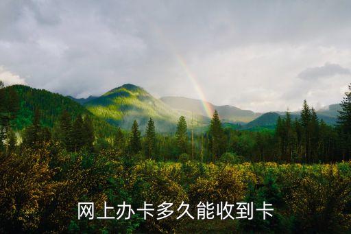 辦網(wǎng)銀卡什么時候得到，網(wǎng)上辦卡多久能收到卡