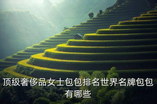 頂級奢侈品女士包包排名世界名牌包包有哪些