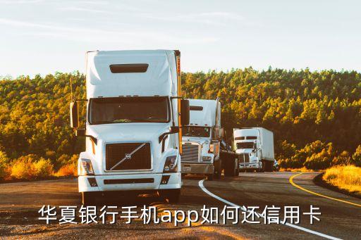 華夏銀行信用卡app叫什么意思，招商銀行是掌上生活華夏銀行的用什么