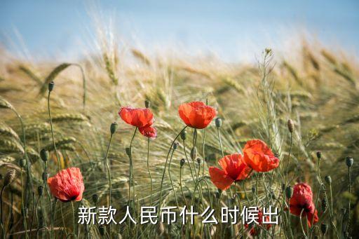 新款人民幣什么時候出
