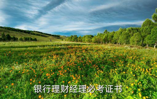 銀行理財考什么證書，從事理財應(yīng)該考哪些證