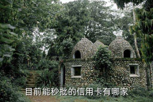 目前能秒批的信用卡有哪家