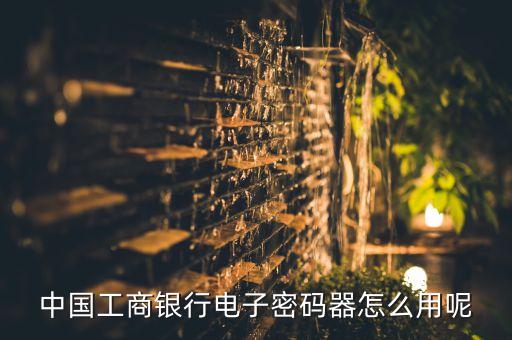 工行密碼器連接什么，中國工商銀行電子密碼器怎么用呢