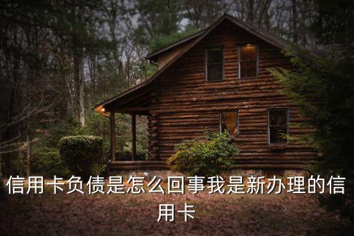 信用卡負(fù)債是怎么回事我是新辦理的信用卡