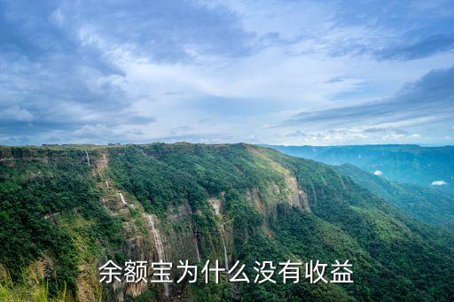 余額寶為什么沒(méi)有收益