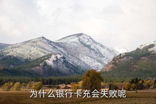 為什么銀行卡充會(huì)失敗呢