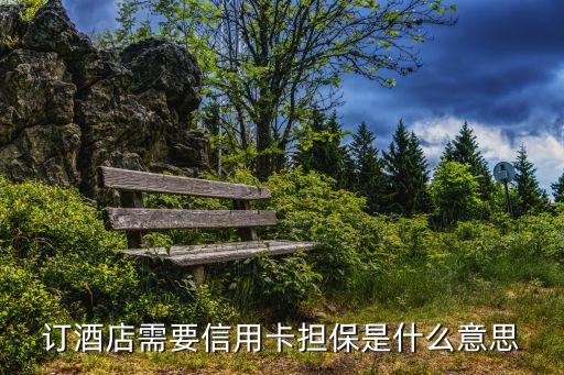 訂酒店需要信用卡擔(dān)保是什么意思