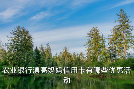 農(nóng)行信用卡有什么實惠，辦理農(nóng)行信用卡中心有什么優(yōu)惠