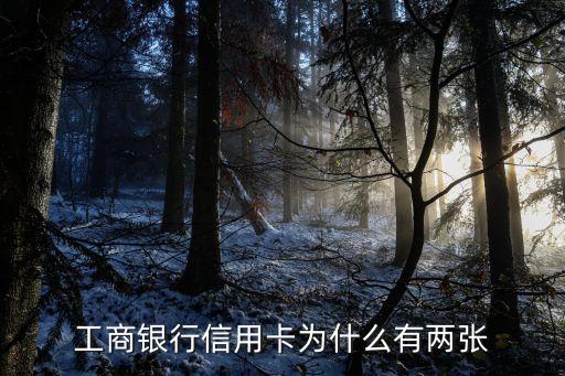 工商銀行信用卡為什么有兩張