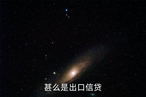 什么是出口信貸，甚么是出口信貸